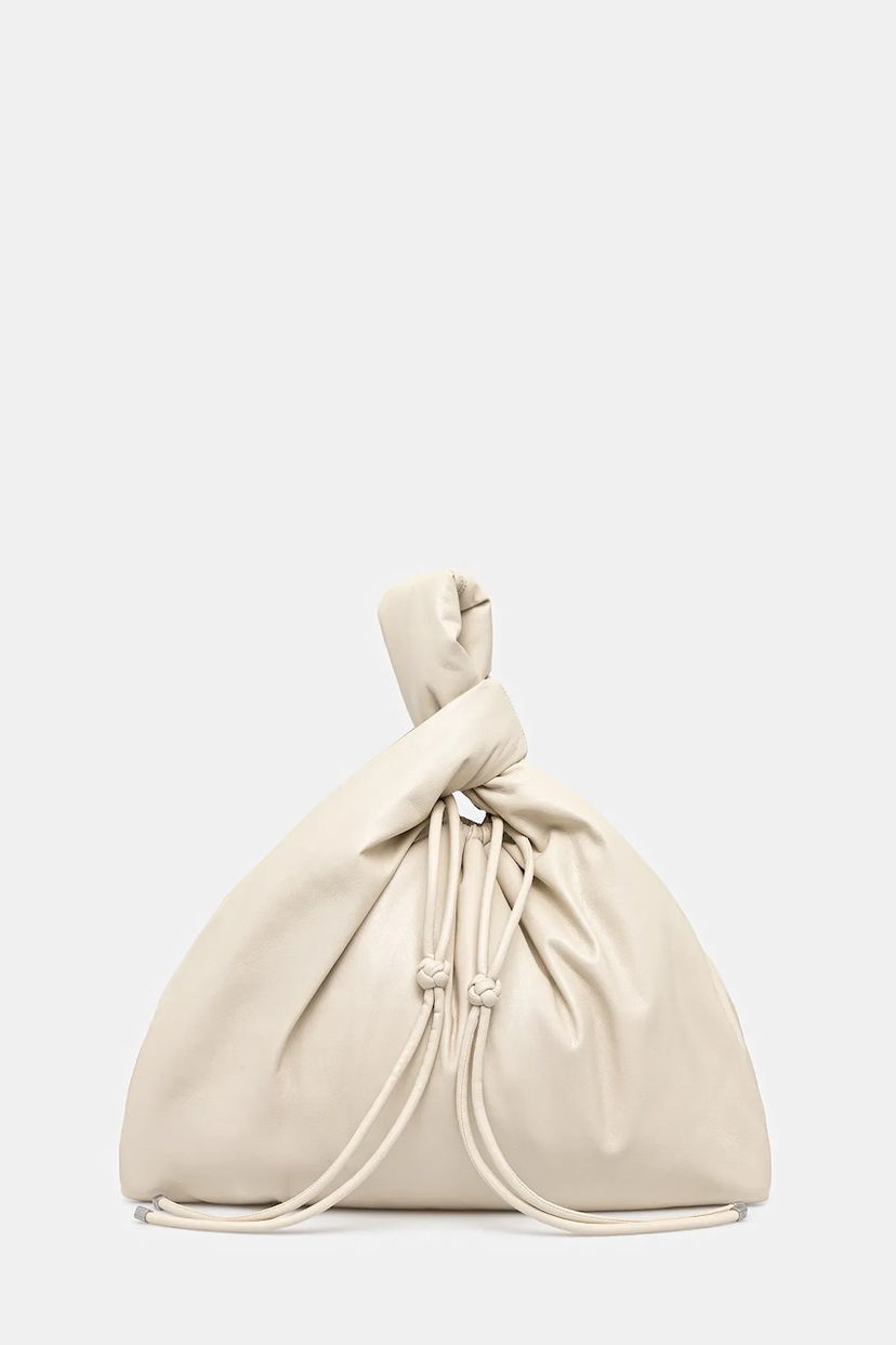 Käsilaukku Nanushka Nanushka Jen Drawstring Large Bag Beige | NW25SSBG03893