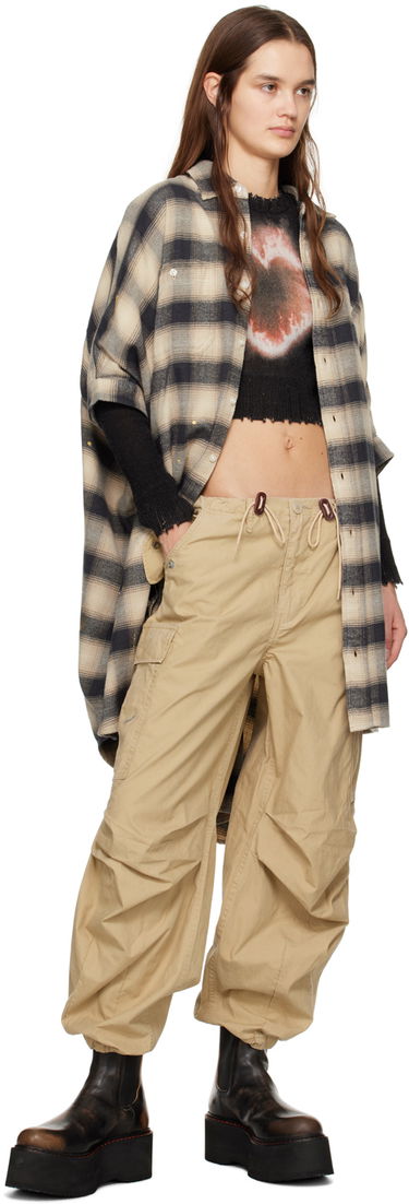 Cargo housut R13 R13 Balloon Army Trousers Beige | R13WR241-R322B, 3