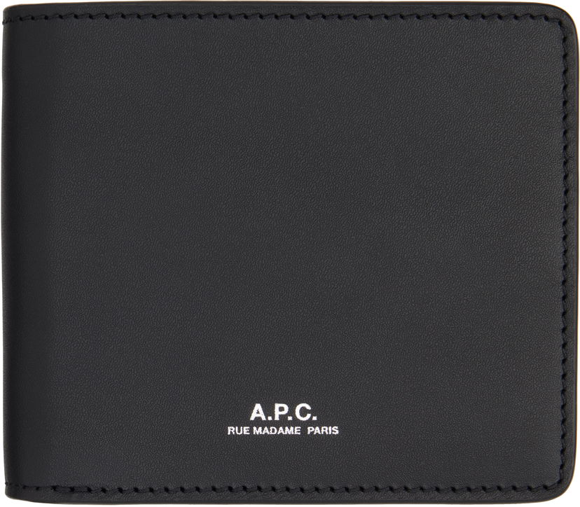 Lompakko A.P.C. A.P.C. London 2.0 Leather Wallet Musta | PXAWV-H63655