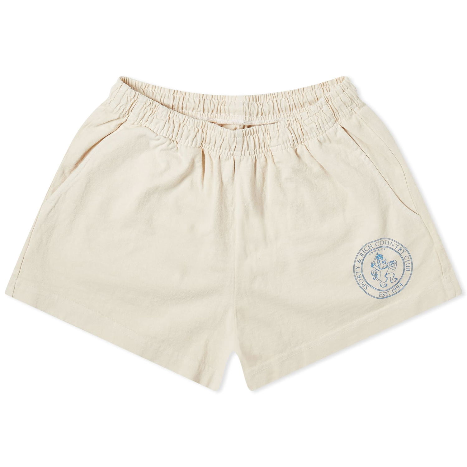 Shortsit Sporty & Rich Lion Crest Disco Shorts Beige | SH872CR, 0