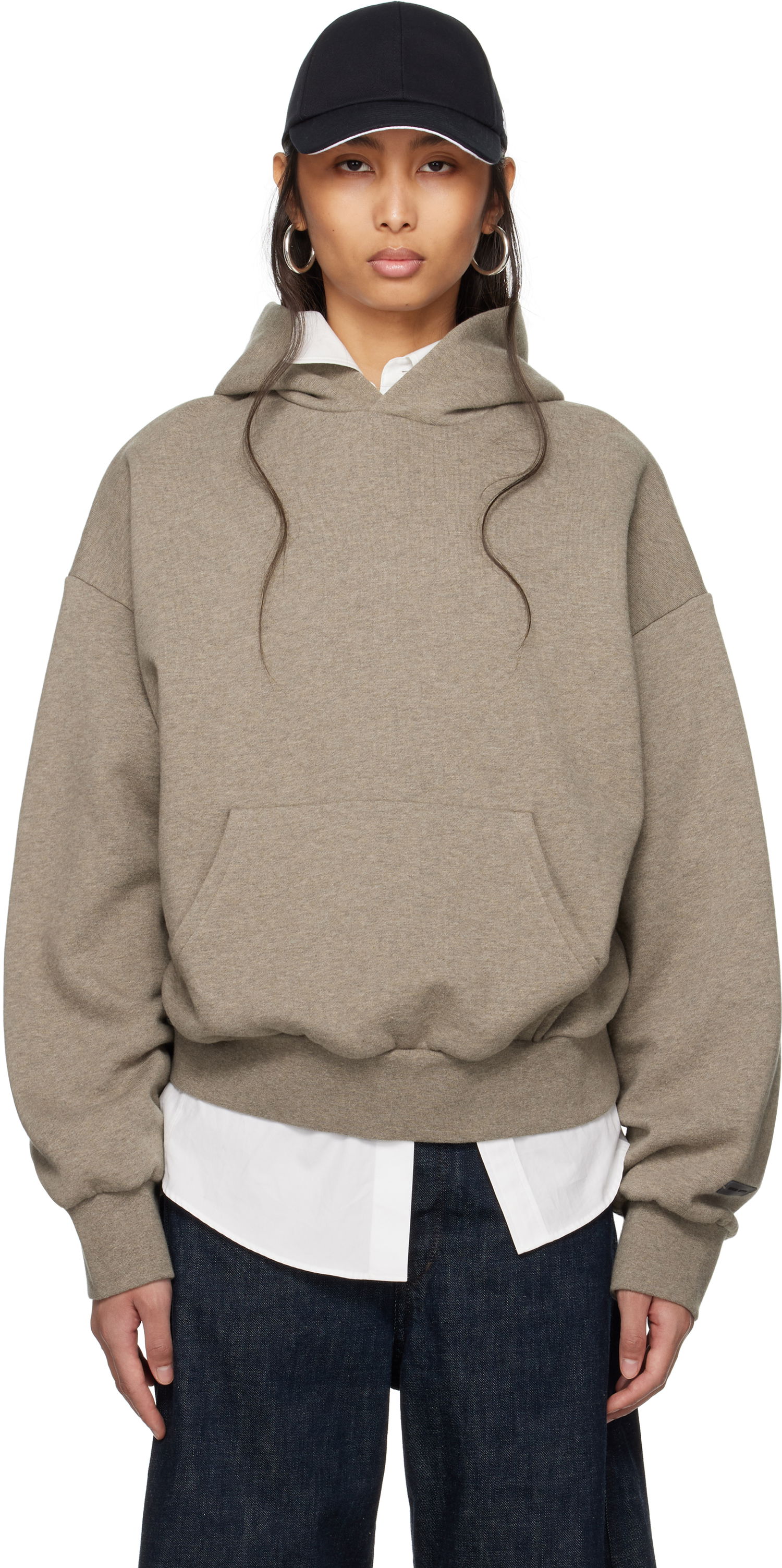 Huppari Fear of God Fear of God ESSENTIALS Classic Hoodie Harmaa | 192AS252051F, 0