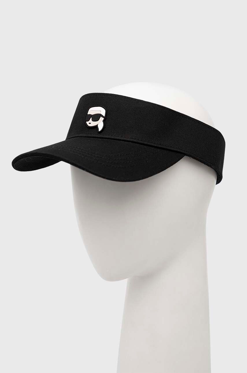 Hattu KARL LAGERFELD Kšilt černá barva, s aplikací Musta | 231W3402, 0