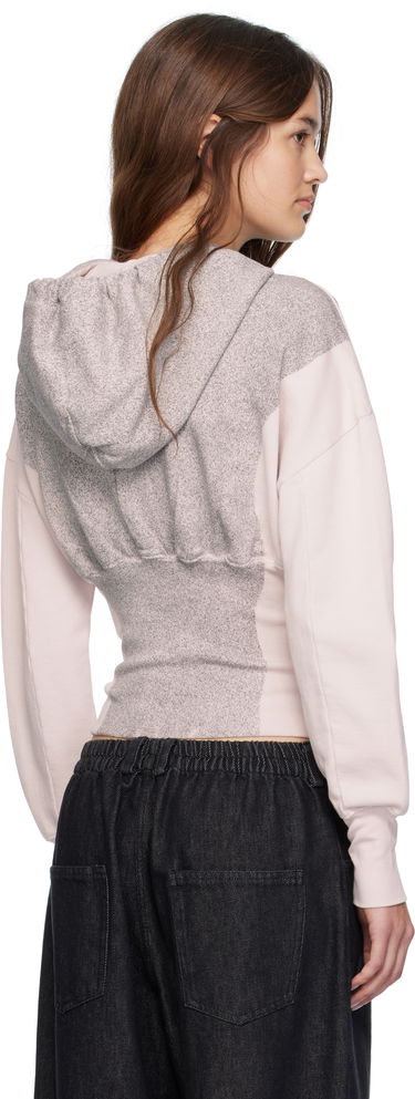 Huppari Eckhaus Latta Eckhaus Latta Snatched Zip-Up Hoodie Vaaleanpunainen | 4000-EL-PF25-P -, 2
