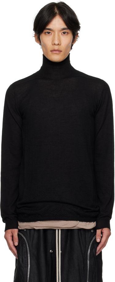 Villapaita Rick Owens Rick Owens Concordians Level Turtleneck Sweater Musta | RU02E1624 WS, 0
