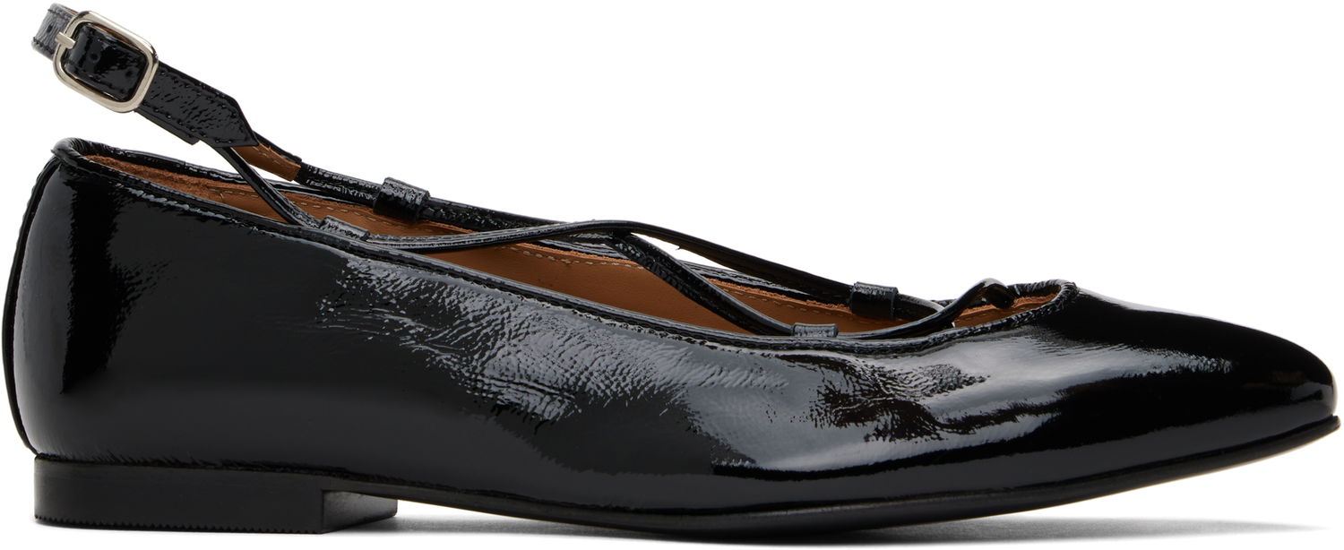 Tennarit ja kengät A.P.C. Lace-Up Ballerina Flats Musta | PXCAI-F53309, 0