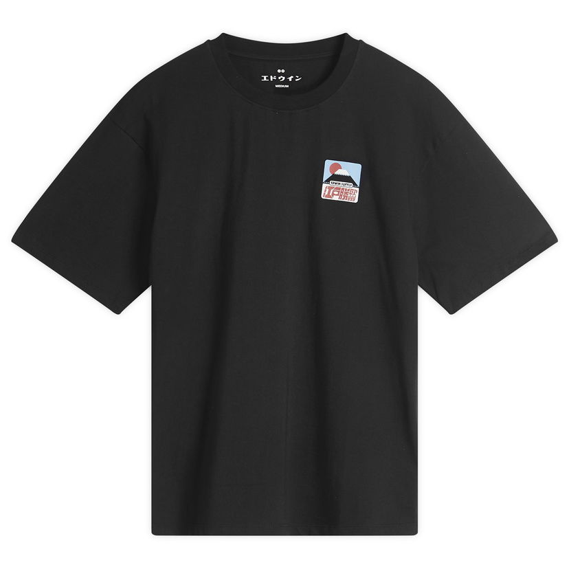 T-paita EDWIN Edwin Sunset On Fuji Graphic T-Shirt Musta | I035001-8900