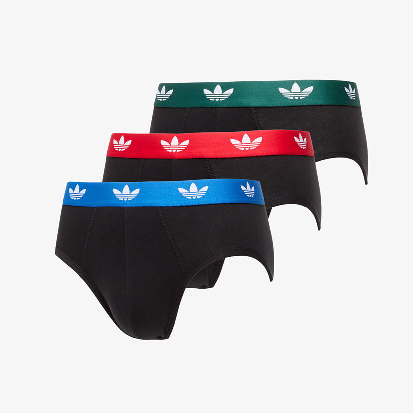 Nyrkkeilijät adidas Originals Comfort Brief Cotton Brief 3-Pack Black Musta | 4AR001-900