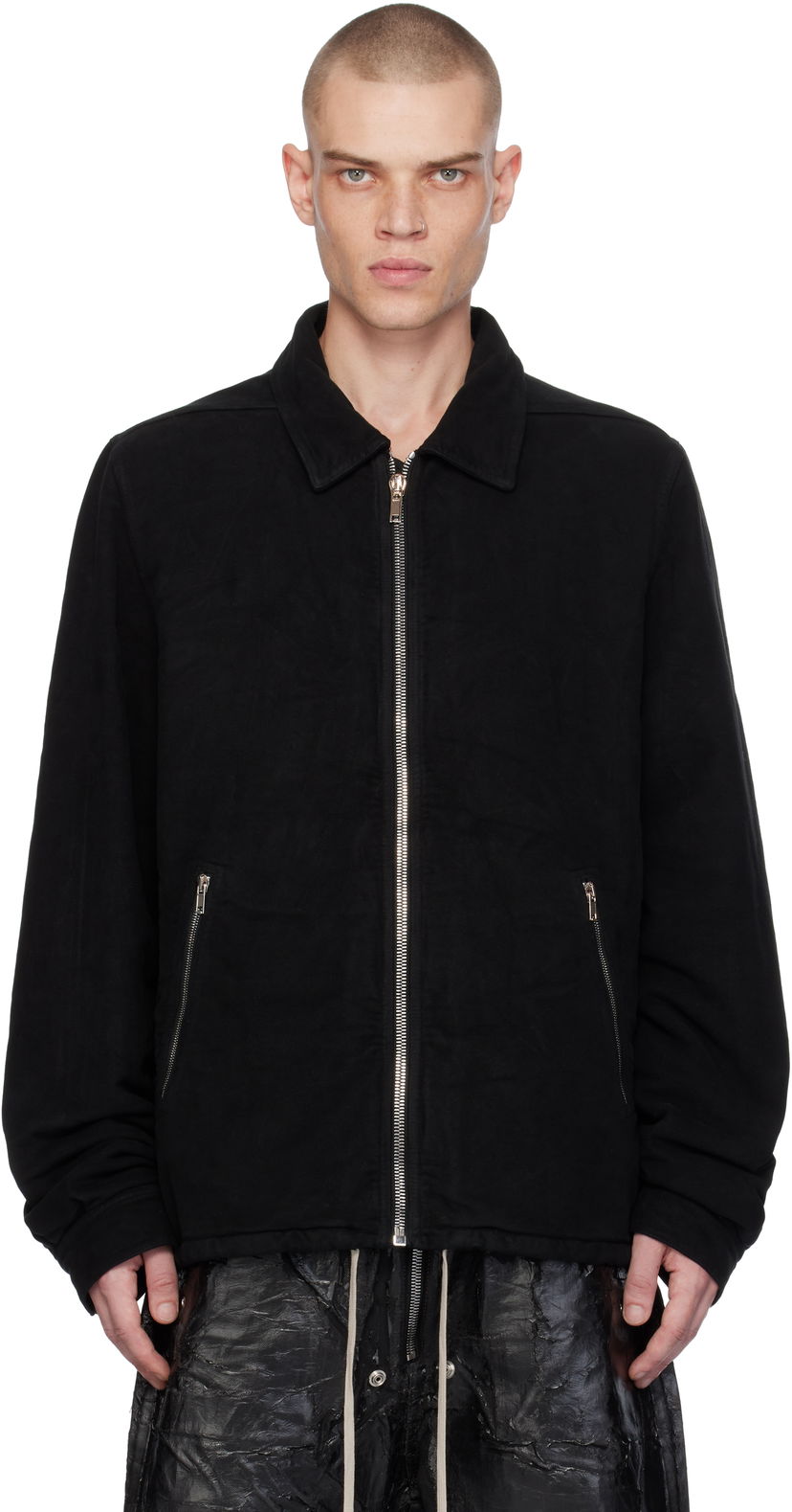 Takki Rick Owens Zipfront Jacket Musta | DU02D2783 MO