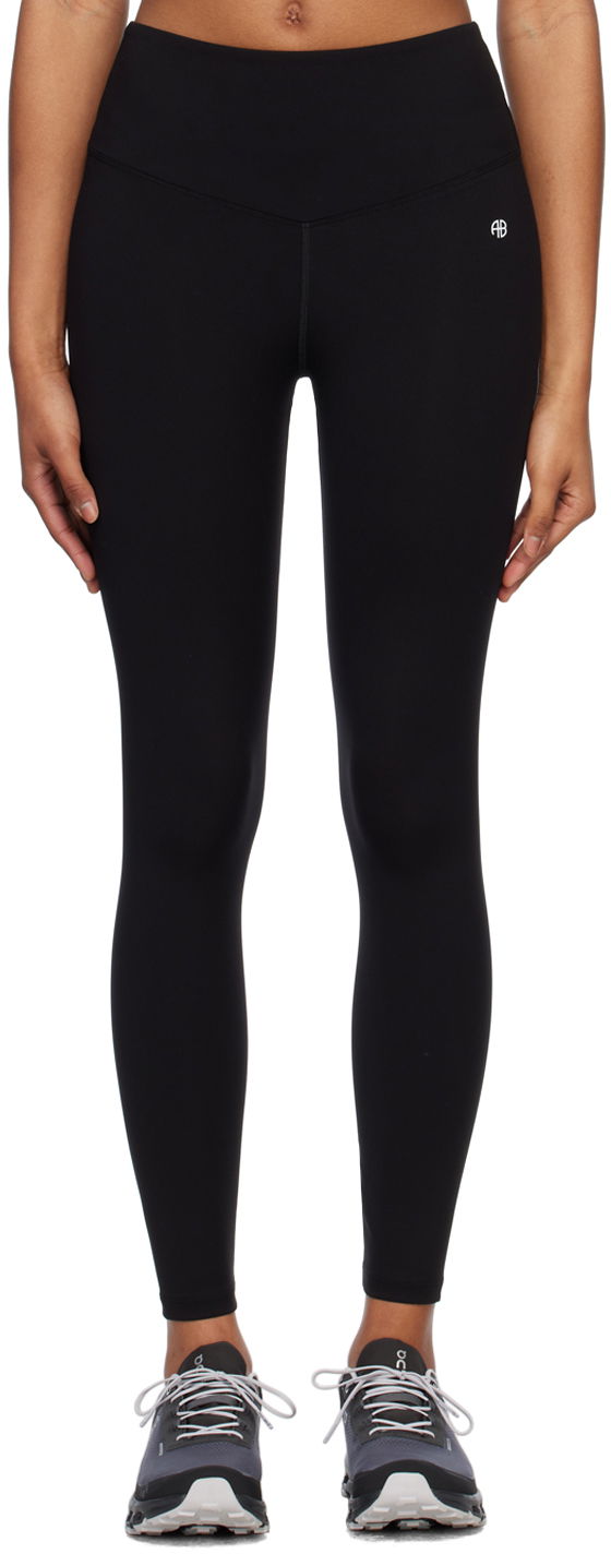 Leggingsit Anine Bing High Waist Active Leggings Musta | S-03-9116-000