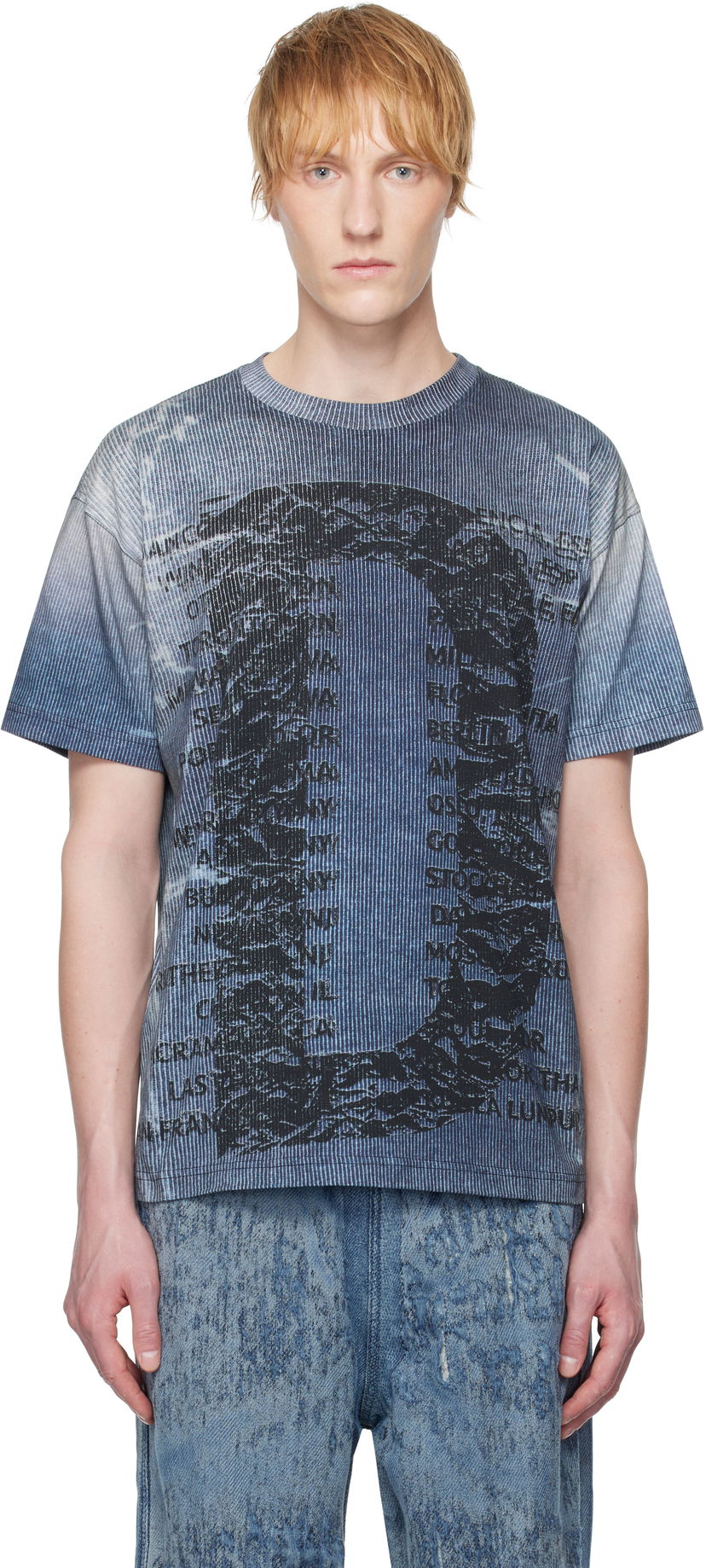 T-paita Diesel Diesel T-Norm-R2 Graphic T-Shirt Sininen | A19650-0PJBH-900A