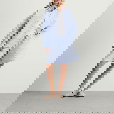 Paita Baserange Baserange Claude Shirt, Size Medium Sininen | TSCL-OCP-AU25-SAX, 4