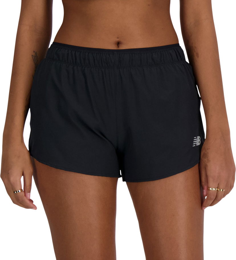 Shortsit New Balance RC Short 3" Musta | ws41286-bk