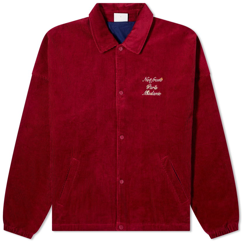 Bomber-takki Drôle de Monsieur Drole de Monsieur Corduroy Jacket Burgundia | C-JT161-CO062-BX