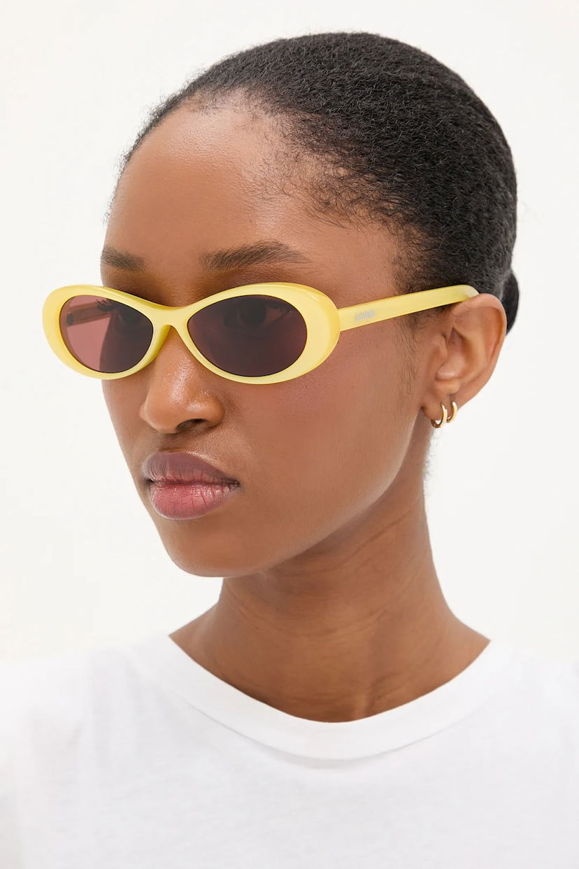 Aurinkolasit Jacquemus Jacquemus Nuvola Oval Sunglasses Keltainen | JAC135C4SUN