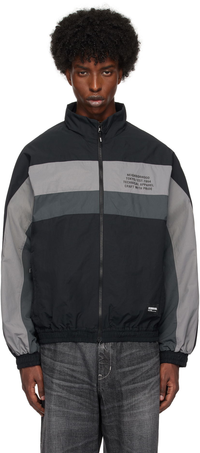 Verryttelypuku Neighborhood Track Jacket Musta | 242AQNH-JKM01