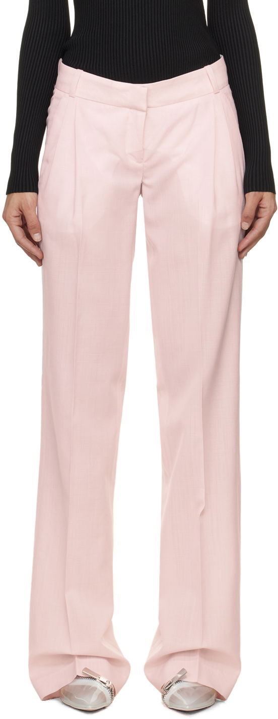 Housut Coperni Glen Check Trousers Vaaleanpunainen | COPP63834