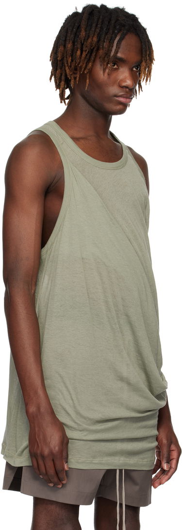Tankkitoppi Rick Owens Rick Owens Hollywood Anthem Draped Tank Top Valkoinen | RU01E5152 UC, 4