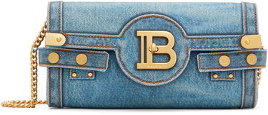 Olkalaukku Balmain Denim Crossbody Pouch Bag Sininen | EN1LE596TDEN, 0