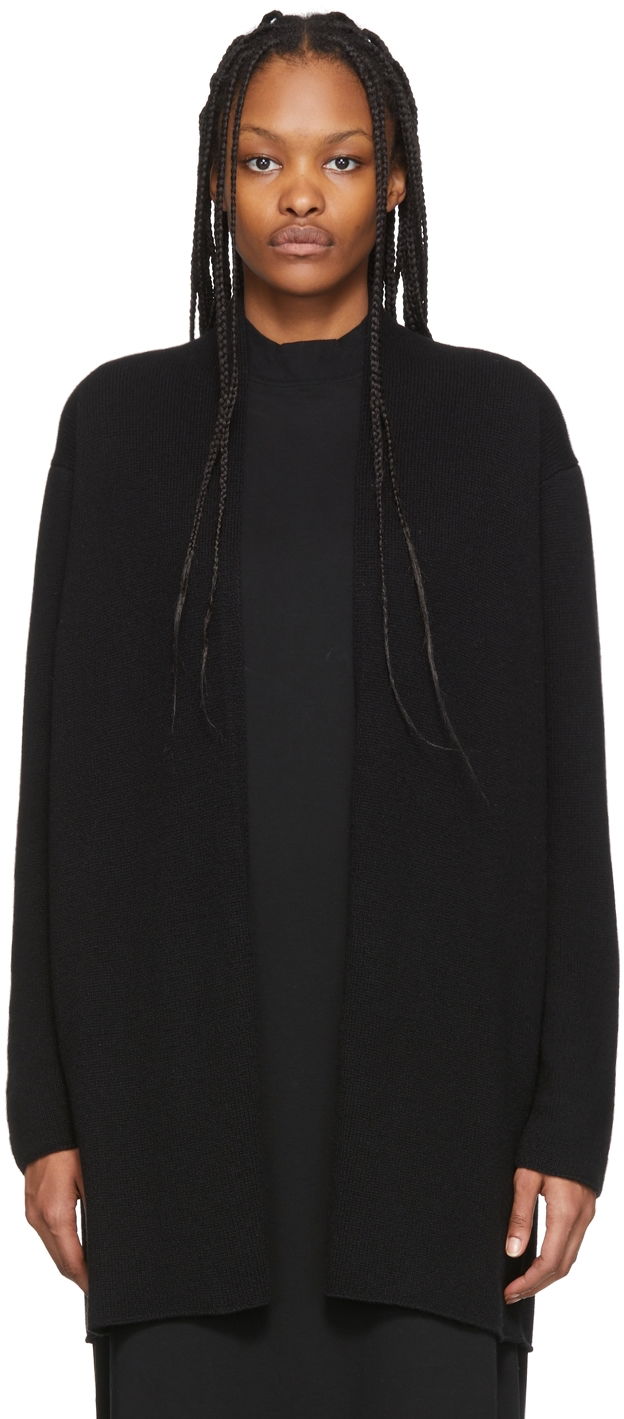 Villapaita The Row Fulham Wool Long Cardigan Musta | 5584-Y187