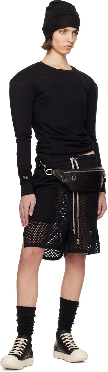 Huppari Rick Owens Rick Owens Champion Edition Girdered Harness Sweatshirt Musta | CW01E1707 CHJG, 3
