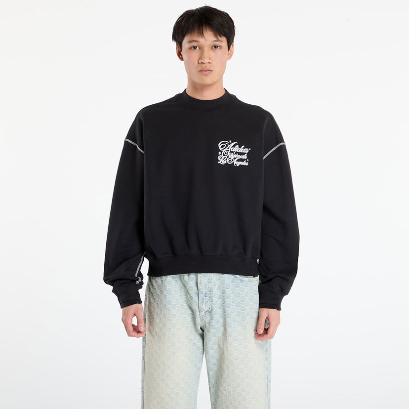 Huppari adidas Originals Santa Monica Crewneck Sweatshirt Musta | JX6129