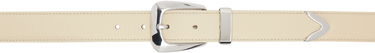 Vyöt Khaite Khaite Benny Leather Belt Beige | 10012-914, 0