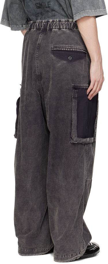 Cargo housut Maison MIHARA YASUHIRO Maison MIHARA YASUHIRO Cotton Satin Cargo Pants Harmaa | J14PT172, 2