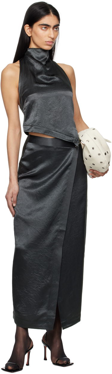 Hame Nanushka Nanushka Grisel Maxi Wrap Skirt Musta | NW25RSSK03277, 3