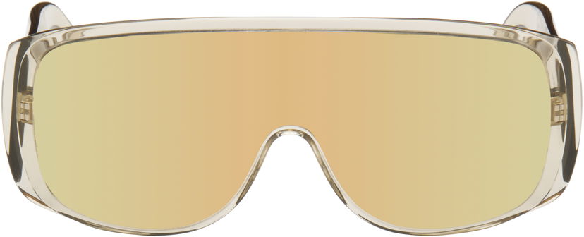 Aurinkolasit Maison Margiela MM6 Maison Margiela Mask Sunglasses Beige | I9B