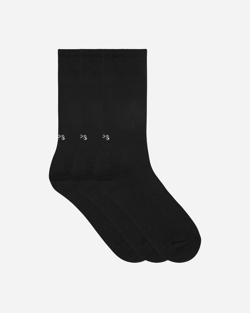 Sukat WTAPS Patterned Crew Socks Musta | 252MYDT-UWM05 BLACK