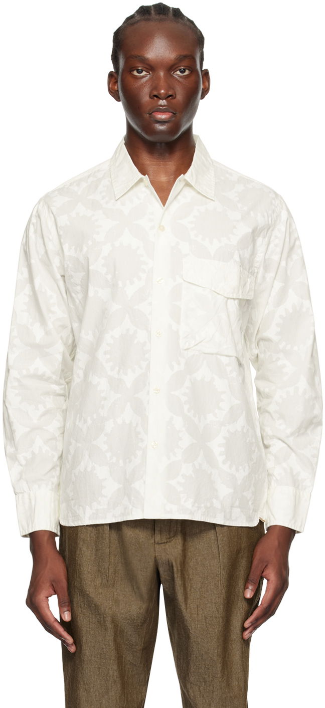 Paita Universal Works Universal Works Field Shirt Valkoinen | P3079