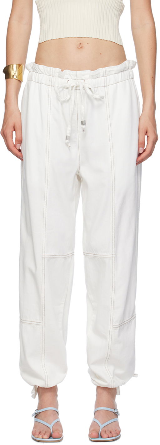 Verryttelyhousut rag & bone Rag & Bone Ultra Featherweight Jordan Pants Valkoinen | WDD24P2992FYWH