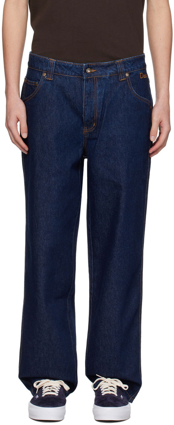 Jeans Dime Indigo Classic Relaxed Jeans Tummansininen | DIMESP2433IND