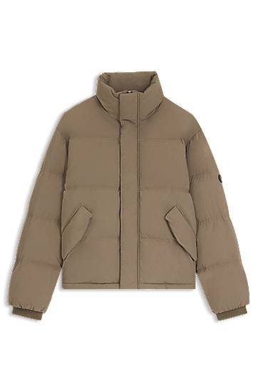 Puffer takki BOSS Water-repellent jacket with down filling Beige | 50547933, 0