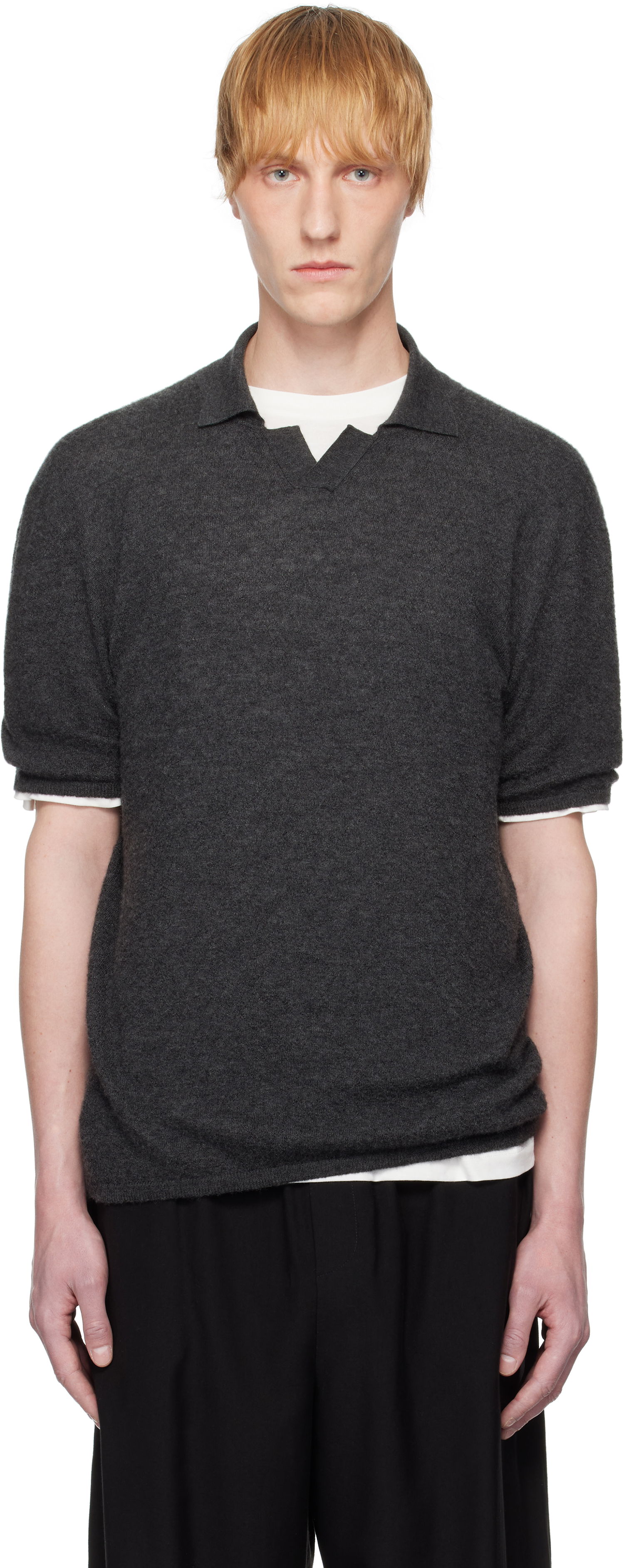 Villapaita The Row The Row Isao Knit Polo Harmaa | 947-Y498, 0