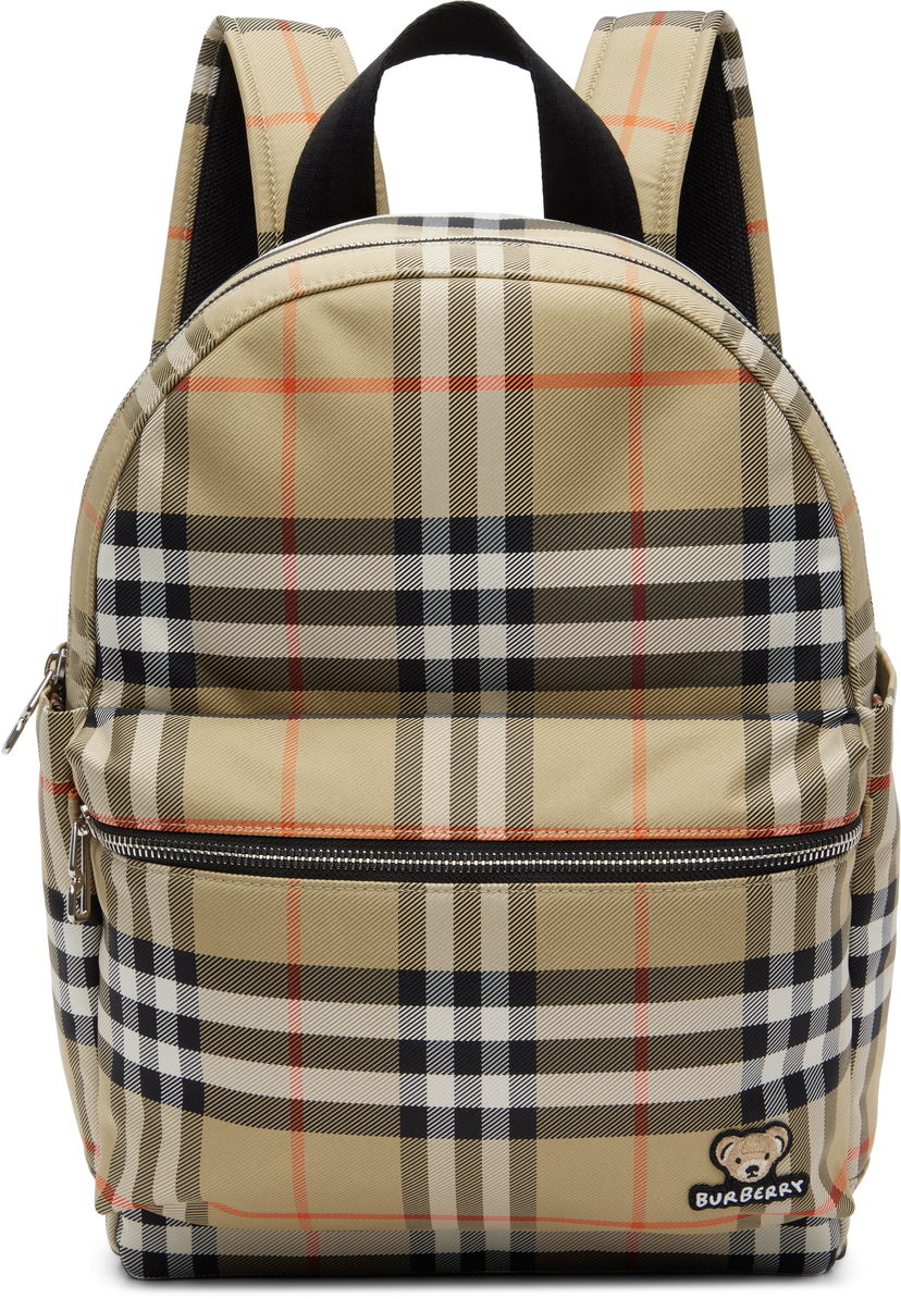 Reppu Burberry Burberry Check Backpack Beige | 8108445
