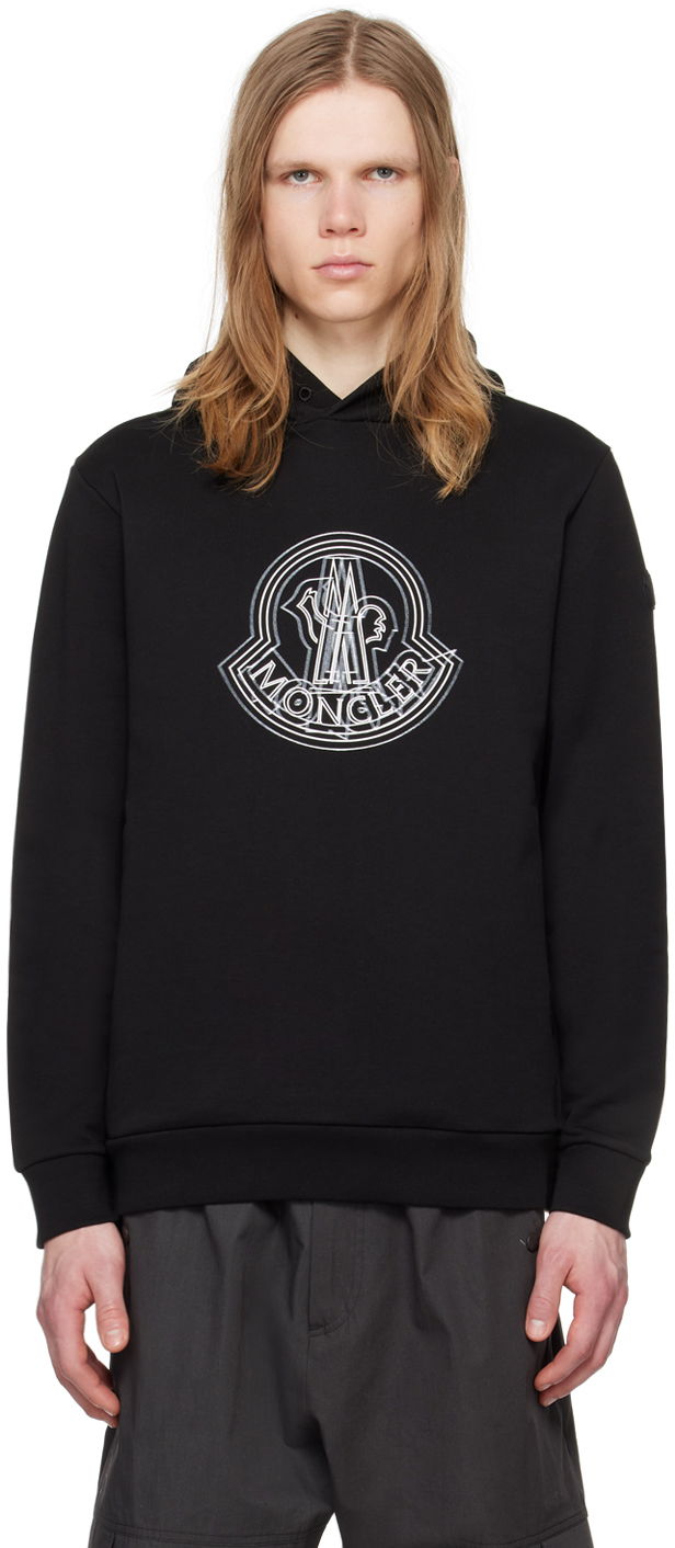 Huppari Moncler Printed Hoodie Musta | J10918G00038809KR