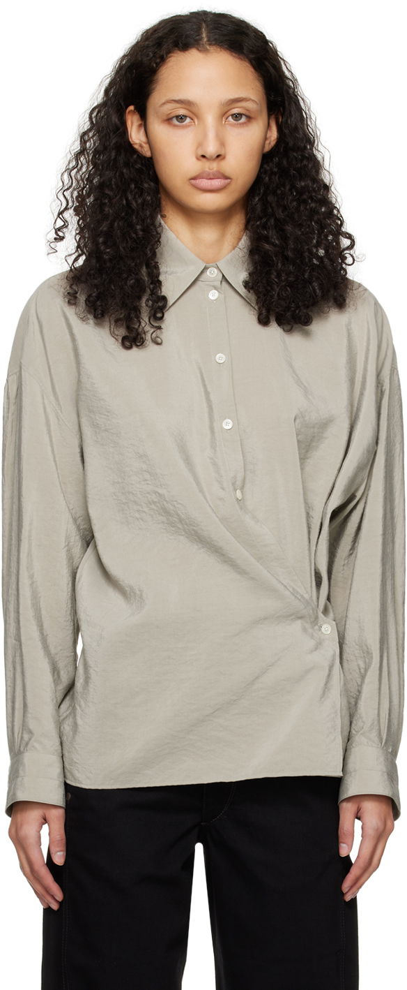 Paita LEMAIRE Twisted Button-Up Shirt Vihreä | SH1032 LF208