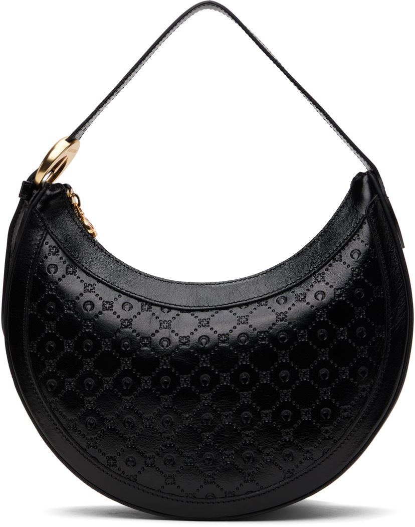 Käsilaukku Marine Serre Marine Serre Moonogram Embossed Leather Eclips Bag Musta | WBA020A CLEA0051