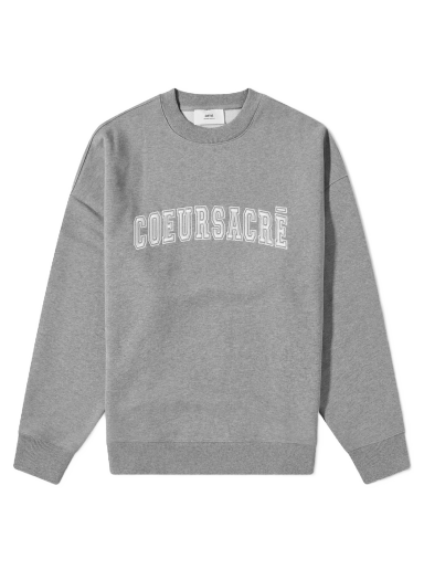 Huppari AMI Coeur Sacre Crew Sweat Harmaa | USW009-747-055