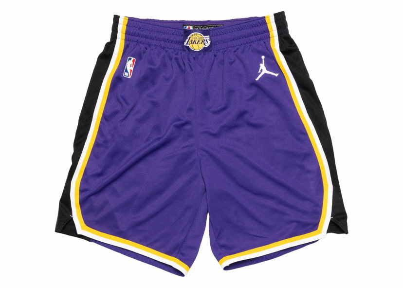 Shortsit Nike LA Lakers Statement Edition 2020 Swingman Shorts Field Purple/White Violetti | CV9564-504