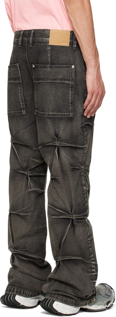 Jeans We11done We11done Wrinkled Jeans Musta | WD-DP1-25-365-M-BK, 2