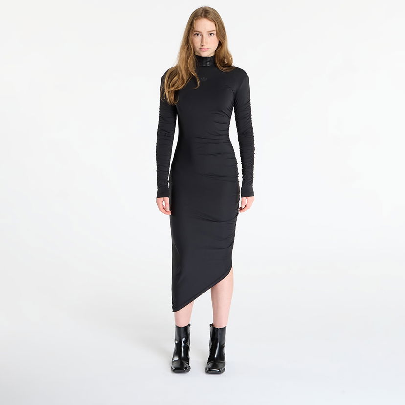 Mekko adidas Originals Ruched Maxi Dress Musta | JW2806