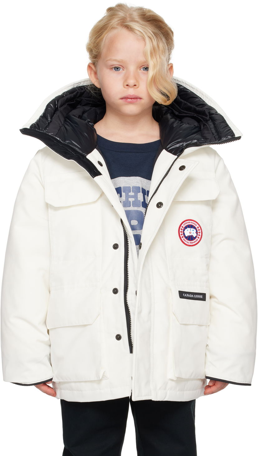 Parka Canada Goose Kids' Expedition Down Jacket Valkoinen | 4552Y