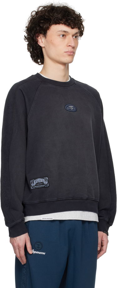 Villapaita AAPE by A Bathing Ape AAPE by A Bathing Ape Main Crewneck Sweatshirt Musta | AAPSWMC320XXNBKL, 1