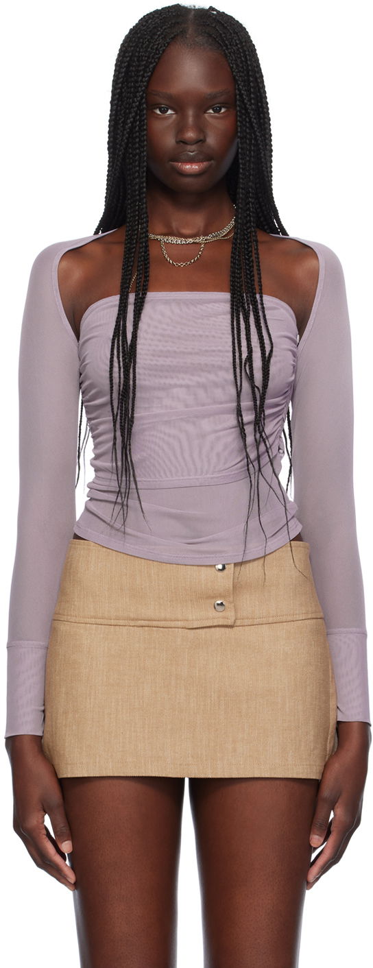 Tankkitoppi Miaou Miaou Iris Long Sleeve Top Violetti | 7112PM2SMO
