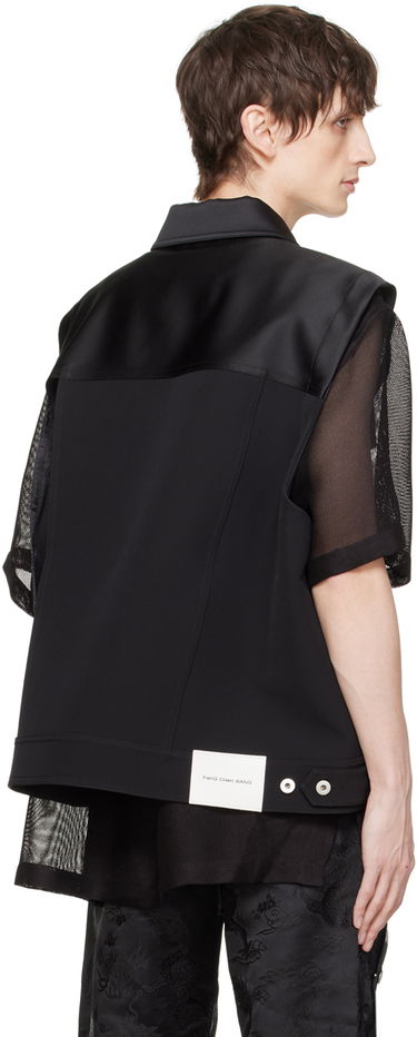 Liivi Feng Chen Wang Feng Chen Wang Layered Mesh Vest Musta | FUS17JK10, 2