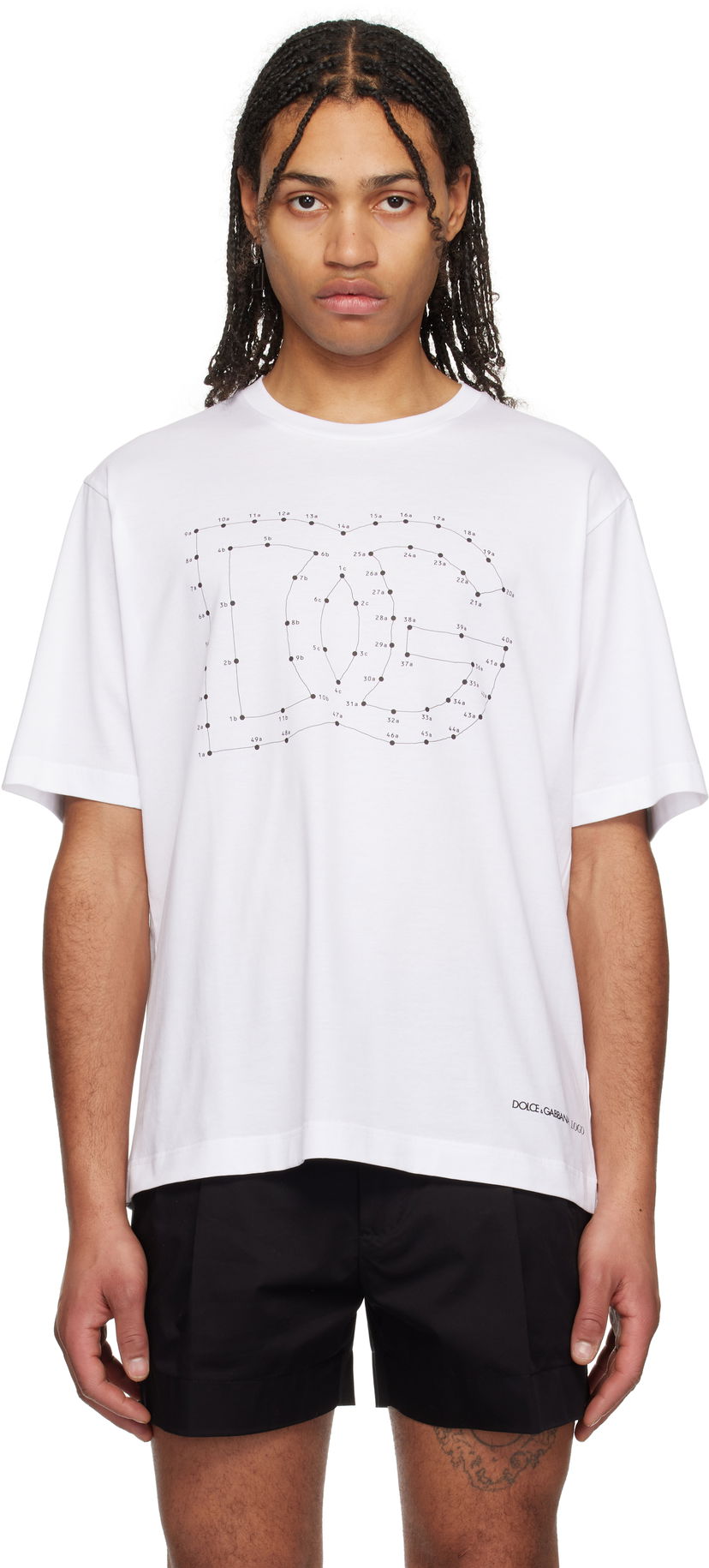 T-paita Dolce & Gabbana Dolce&Gabbana 'Italian Holiday' Graphic Print T-Shirt Valkoinen | G8PN9TG7O4N