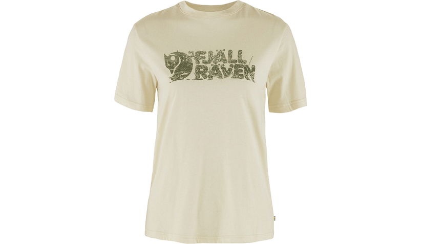 T-paita FJÄLLRÄVEN Lush Logo T-shirt Beige | F14600165-113