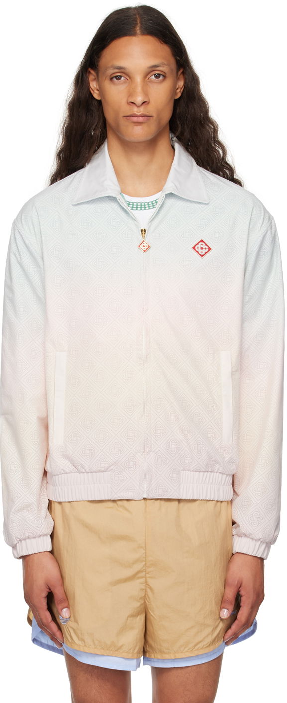 Tuulitakki Casablanca Gradient Track Jacket Valkoinen | MPF24-JK-293-01, 0